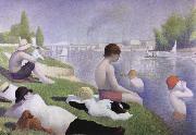 Georges Seurat bathers as asnieres painting